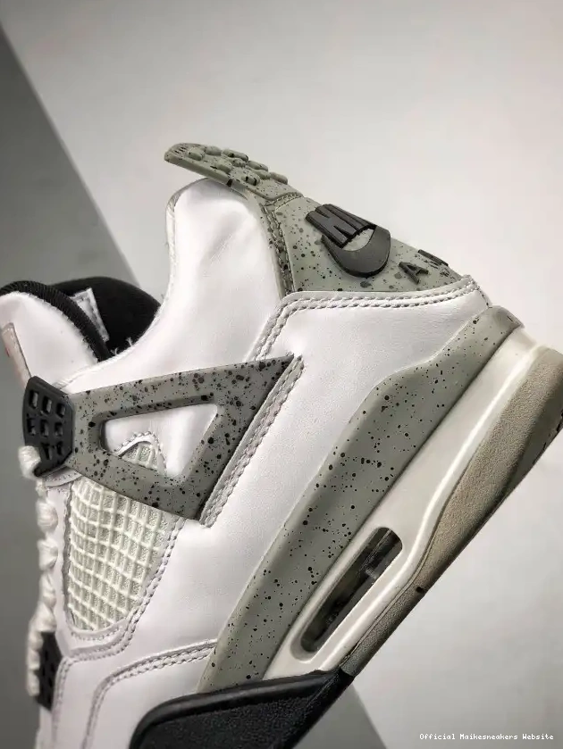 Official Maikesneakers 4 White Air 840606-192 OG Jordan (nike) Cement 0327